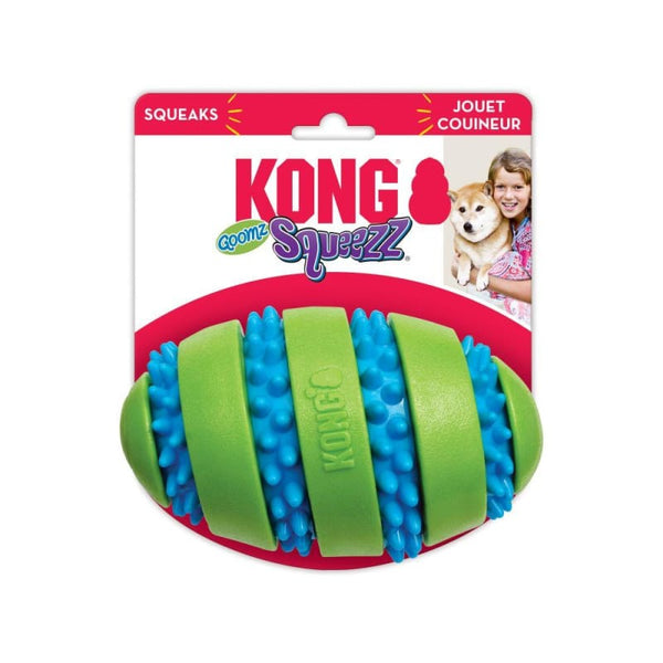 KONG [20% OFF] KONG Squeezz Goomz Football Dog Toy (2 Sizes) Dog Accessories