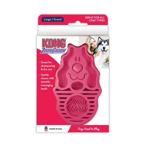 KONG [20% OFF] KONG Zoom Groom Large Brush for Dogs (2 Colours) Grooming & Hygiene