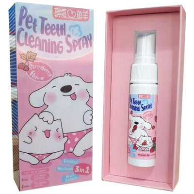 LEMON MYRTLE Lemon Myrtle Strawberry Flavour Pet Teeth 3-in-1 Cleaning Spray 20ml Dog Healthcare