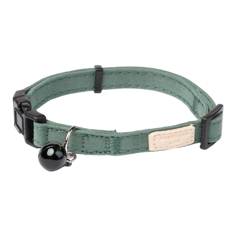 Fuzzyard [15% OFF] Fuzzyard Life Cotton Myrtle Green Cat Collar Cat Accessories