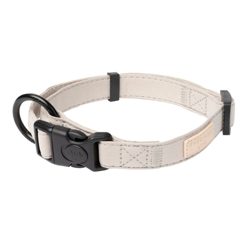 Fuzzyard [15% OFF] Fuzzyard Life Cotton Sandstone Dog Collar (3 Sizes) Dog Accessories