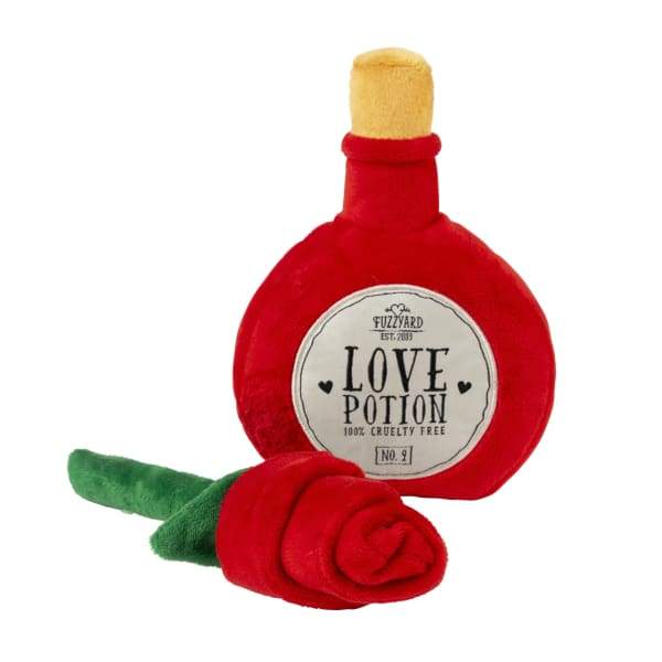 Fuzzyard [15% OFF] Fuzzyard Love Potion / Rose Plush Dog Toy (2pcs) Dog Accessories