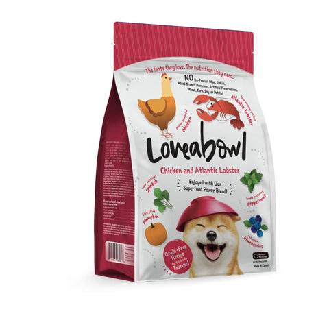 Loveabowl [20% OFF] Loveabowl Chicken and Atlantic Lobster Dry Dog Food (3 Sizes) Dog Food & Treats