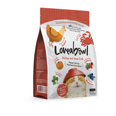Loveabowl [20% OFF] Loveabowl Chicken and Snow Crab Dry Cat Food (2 Sizes) Cat Food & Treats