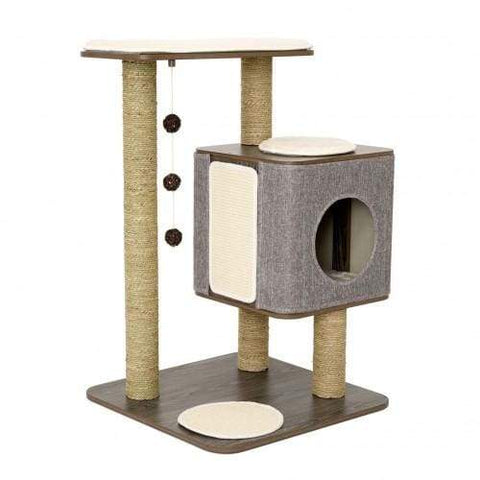 Lulus World [20% OFF] Lulus World Lu-Cubox Base Oak Cat Tree House Cat Accessories
