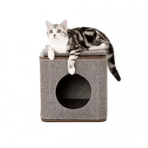 Lulus World [20% OFF] Lulus World Lu-Cubox Oak Cat House Cat Accessories