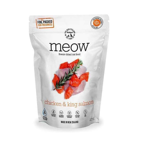 MEOW MEOW Chicken & King Salmon Freeze Dried Raw Cat Food 280g Cat Food & Treats