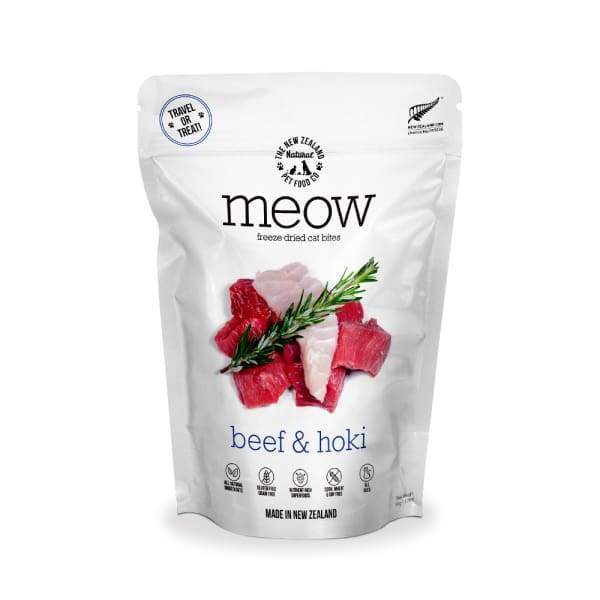 MEOW MEOW Freeze Dried Raw Beef & Hoki Cat Treats 50g Cat Food & Treats