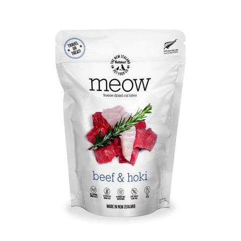MEOW MEOW Freeze Dried Raw Beef & Hoki Cat Treats 50g Cat Food & Treats