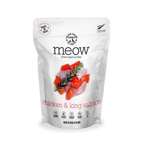 MEOW MEOW Freeze Dried Raw Chicken & King Salmon Cat Treats 50g Cat Food & Treats