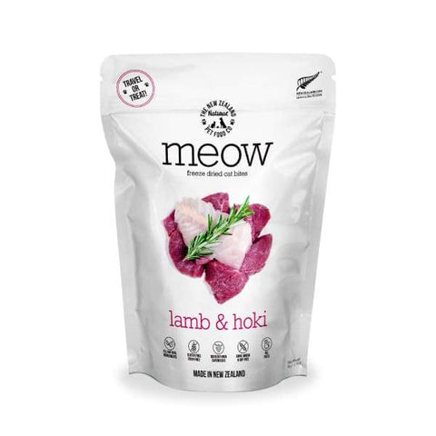 MEOW MEOW Freeze Dried Raw Lamb & Hoki Cat Treats 50g Cat Food & Treats