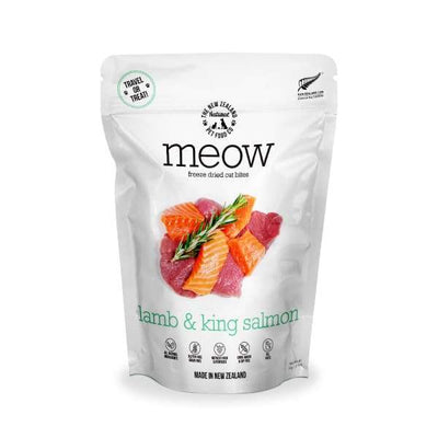 MEOW MEOW Freeze Dried Raw Lamb & King Salmon Cat Treats 50g Cat Food & Treats