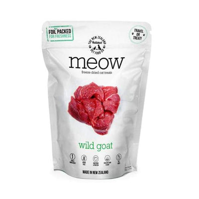 MEOW MEOW Freeze Dried Raw Wild Goat Cat Treats 50g Cat Food & Treats