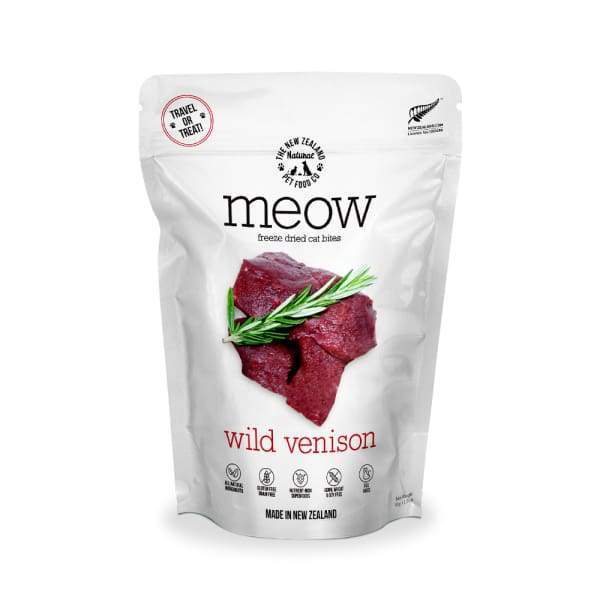 MEOW MEOW Freeze Dried Raw Wild Venison Cat Treats 50g Cat Food & Treats