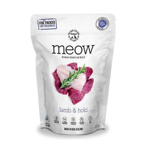 MEOW MEOW Lamb & Hoki Freeze Dried Raw Cat Food 280g Cat Food & Treats