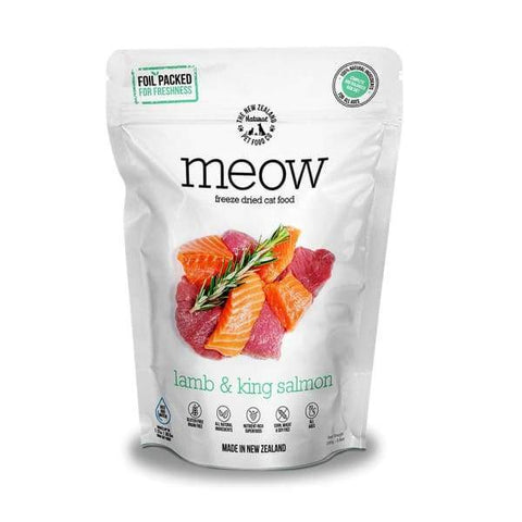 MEOW MEOW Lamb & King Salmon Freeze Dried Raw Cat Food 280g Cat Food & Treats