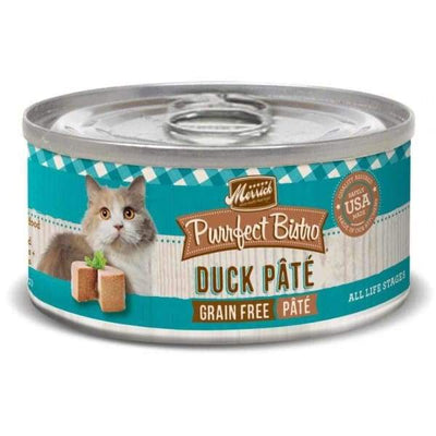 Merrick Merrick Purrfect Bistro Grain-Free Duck Pate Canned Cat Food 156g Cat Food & Treats