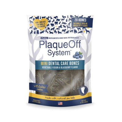 ProDen [LIMITED-TIME 21% OFF] Proden PlaqueOff Mini Dental Bones Vegetable Fusion & Blueberry for Dogs 340g Dog Food & Treats