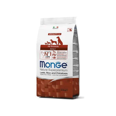 Monge Monge Adult Lamb Rice and Potatoes Dry Dog Food 2.5kg Dog Food & Treats