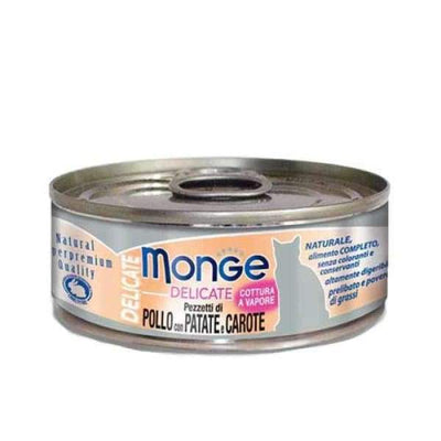 Monge Monge Delicate Chicken with Potato and Carrot Canned Cat Food 80g Cat Food & Treats
