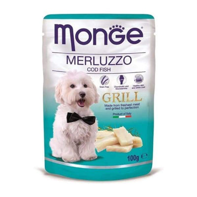 Monge Monge Grill Cod Fish Pouch Dog Food 100g Dog Food & Treats