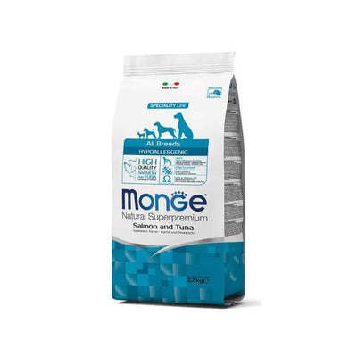 Monge Monge Hypoallergenic Salmon and Tuna Dry Dog Food 2.5kg Dog Food & Treats
