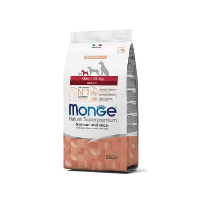 Monge Monge Mini Adult Salmon and Rice dry dog food 2.5kg Dog Food & Treats