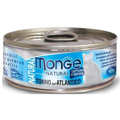 Monge Monge Natural Atlantic Tuna Canned Cat Food 80g Cat Food & Treats