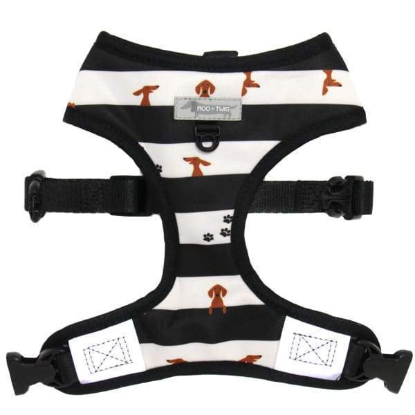 Moo + Twig Moo + Twig Peek A Moo Reversible Harness Dog Accessories