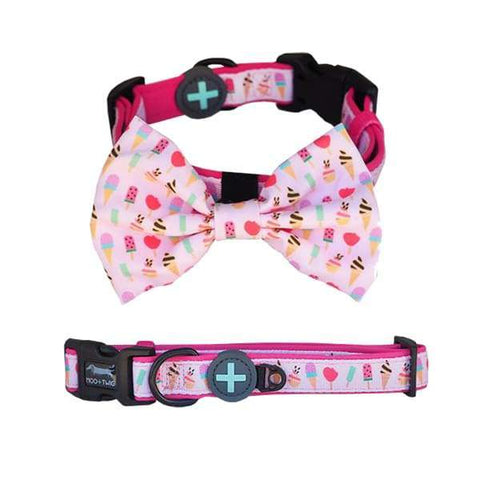 Moo + Twig Moo + Twig Sweet Treat Bow Tie Collar Dog Accessories