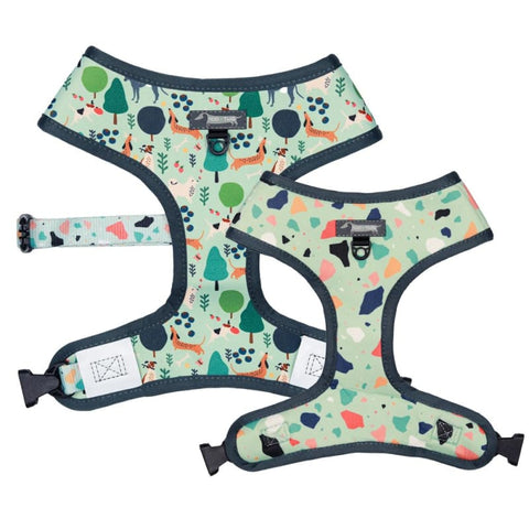 Moo + Twig [15% OFF] Moo + Twig Wild Walkies Love Reversible Dog Harness (4 Sizes) Dog Accessories