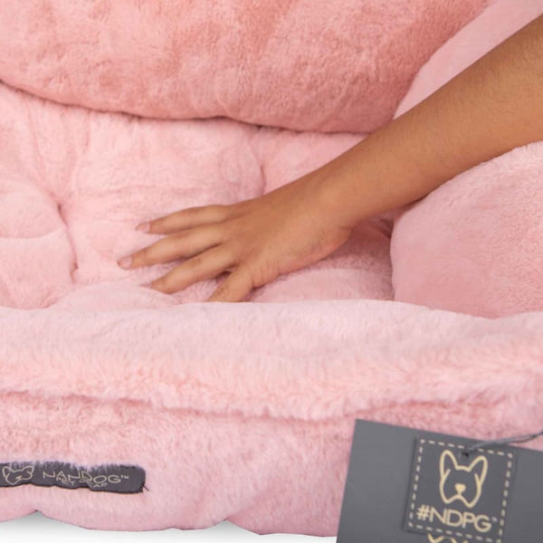 Nandog Pet Gear Nandog Pet Gear Cloud Blush Super Soft Luxe Reversible Bed Dog Accessories