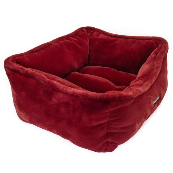 Nandog Pet Gear Nandog Pet Gear Cloud Burgundy Super Soft Luxe Reversible Bed Dog Accessories