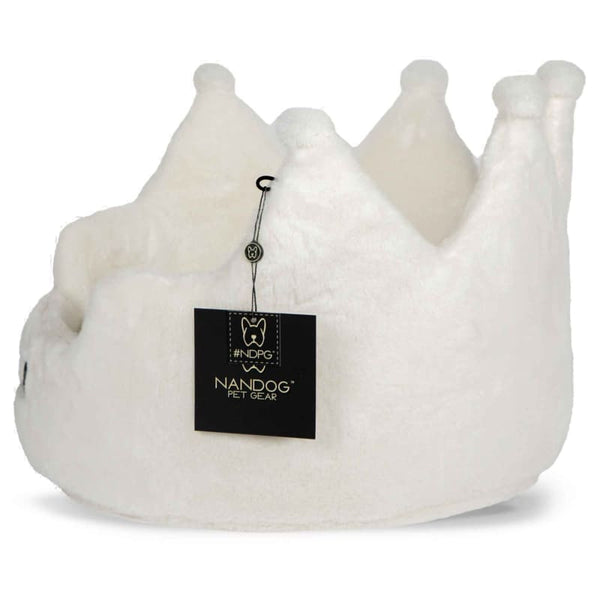 Nandog Pet Gear Nandog Pet Gear Cloud Ivory Super Soft Luxe Crown Bed Dog Accessories