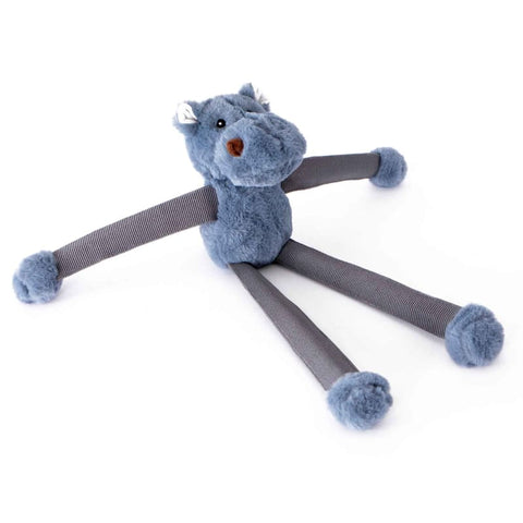 Nandog Pet Gear Nandog Pet Gear MY BFF Bungee Hippo Super Soft Luxe Plush Squeaker Dog Toy Dog Accessories