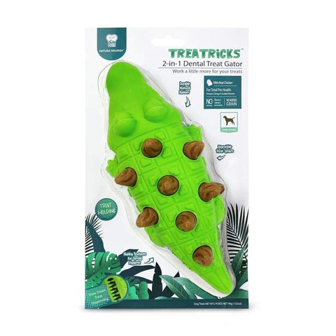 Natura Nourish [30% OFF] Natura Nourish 2-in-1 Gator Dog Toy with Chicken Treats Dog Accessories