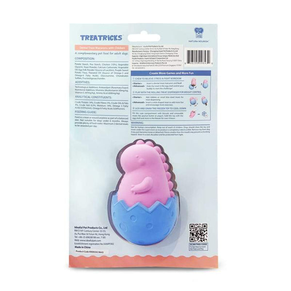 Natura Nourish [30% OFF] Natural Nourish 2-in-1 T-Rex Egg Dog Toy with Chicken Treats Dog Accessories