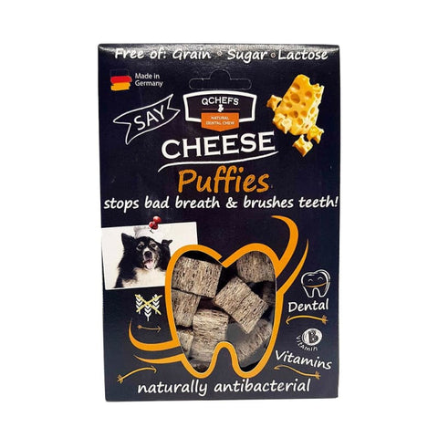 Qchefs Qchefs Natural Cheese Puffies Dental Dog Chew 65g Dog Food & Treats