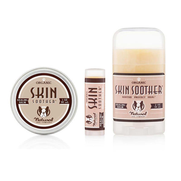Natural Dog Company [SKIN PAW & SNOUT SET $59.90] Natural Dog Company Skin Soother Organic Healing Balm (3 Sizes) Dog Healthcare