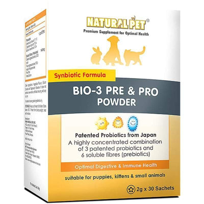 Natural Pet [15% OFF] Natural Pet Bio-3 Pre & Pro Powder for Pets 60g (30 x 2g) Dog Healthcare