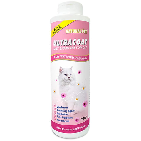 Natural Pet [15% OFF] Natural Pet Ultracoat Dry Shampoo For Cat 250g Grooming & Hygiene