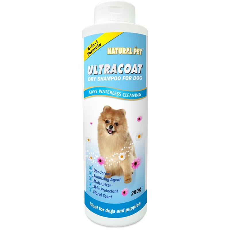 Natural Pet [15% OFF] Natural Pet Ultracoat Dry Shampoo For Dog 250g Grooming & Hygiene