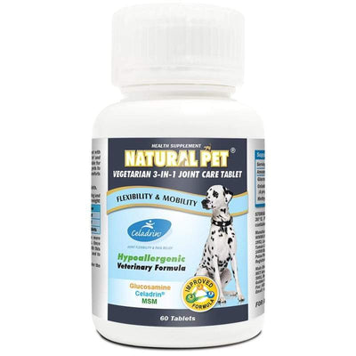 Natural Pet [15% OFF] Natural Pet Vegetarian 3-in-1 Joint Care 60 Tablets Dog Healthcare