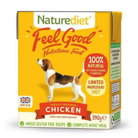 Naturediet [BUY 2 FREE 1!] Naturediet Feel Good Chicken Wet Dog Food 390g Dog Food & Treats