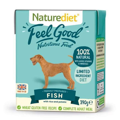 Naturediet [BUY 2 FREE 1!] Naturediet Feel Good Fish Wet Dog Food 390g Dog Food & Treats