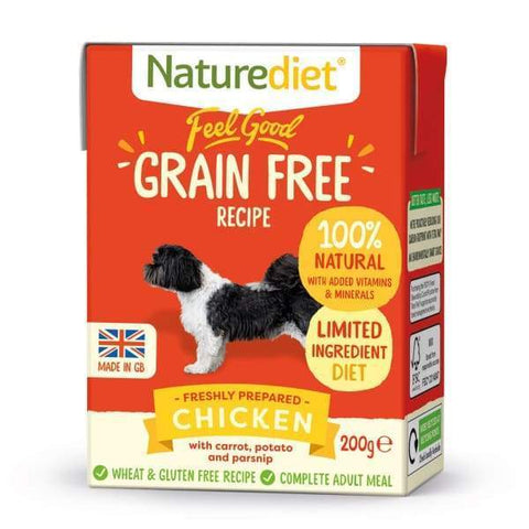 Naturediet [BUY 2 FREE 1!] Naturediet Feel Good Grain-Free Chicken Wet Dog Food 200g Dog Food & Treats