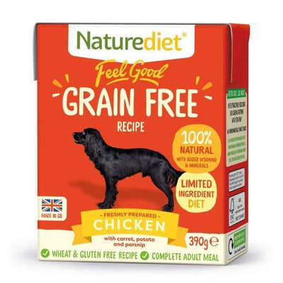 Naturediet [BUY 2 FREE 1!] Naturediet Feel Good Grain-Free Chicken Wet Dog Food 390g Dog Food & Treats
