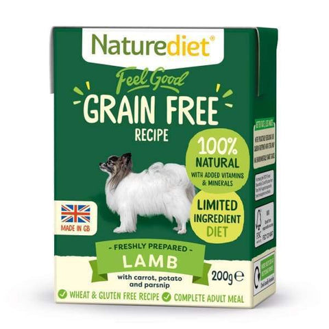 Naturediet [BUY 2 FREE 1!] Naturediet Feel Good Grain-Free Lamb Wet Dog Food 200g Dog Food & Treats