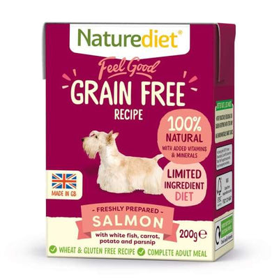 Naturediet [BUY 2 FREE 1!] Naturediet Feel Good Grain-Free Salmon Wet Dog Food 200g Dog Food & Treats