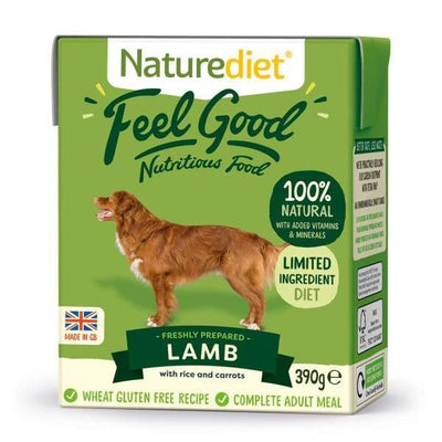 Naturediet [BUY 2 FREE 1!] Naturediet Feel Good Lamb Wet Dog Food 390g Dog Food & Treats